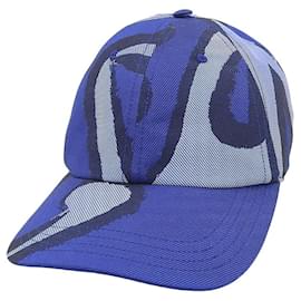 Autre Marque Berluti Canvas Baseball Cap Blau
