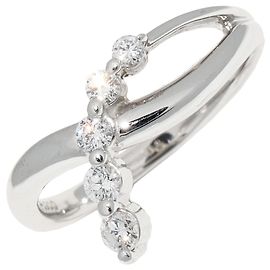 Autre Marque Pt900 Platin-Diamantring 0,28 ct Größe 11