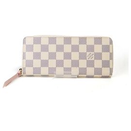 Portafoglio Clemence Damier Azur Lungo di Louis Vuitton