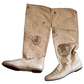 Stivali Loriblu in pelle crema Taglia 39