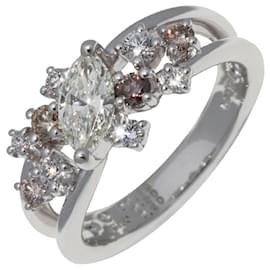 Autre Marque K18WG Weißgold-Diamantring 0,50 ct
