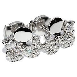 Tiffany & Co Orecchini a forma di fiore di carta con diamante taglio cuscino Pt950 Tiffany