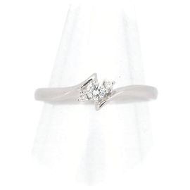 Autre Marque Gebrauchter 4°C Diamantring K18WG Weißgold Größe 10