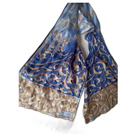 Foulard in seta Vakko blu - Autre Marque