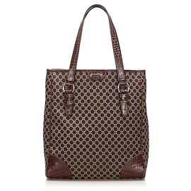 Céline Bolso tote Celine en lona Macadam marrón