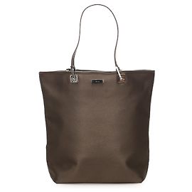 Borsa tote in nylon marrone Gucci
