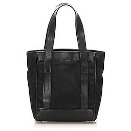 Bolsa de mão de nylon preto Gucci