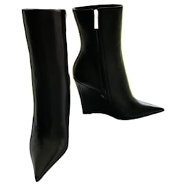 Jimmy Choo Baku 110 Black Leather Ankle Boots
