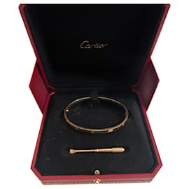 Cartier Pulseira Love Ouro Rosa Tamanho 19
