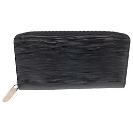 Portafoglio Zippy Epi Louis Vuitton in pelle nera