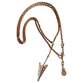 Collana Lunga in Metallo Dorato Karl Lagerfeld