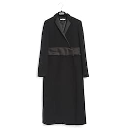 Céline di Phoebe Philo PF14 Cappotto FR38 Cappotto Kimono in Lana Nera US8 Celine