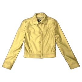 Giacca Tara Jarmon Oro in Ecopelle