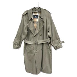 Trench Burberry Kaki in Cotone e Lana