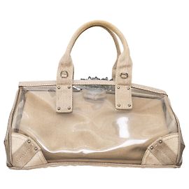 Borsa a cornice in tela PVC decorata con cristalli Prada