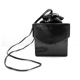 Autre Marque Borsa regalo Yazbukey in pelle vegana nera lucida