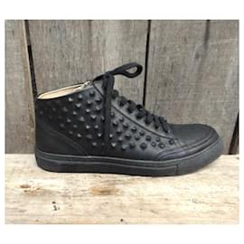 Sneakers Free Lance Kaley Relief in pelle nera