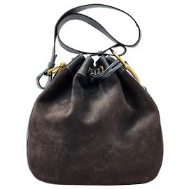 Bolsa de cordão com detalhe de cavalo vintage da Gucci