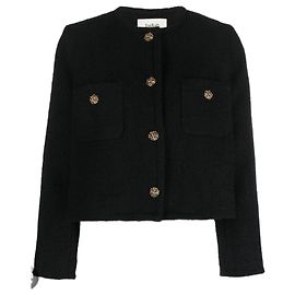 Chaqueta Ba&Sh Meredith negra con botones dorados