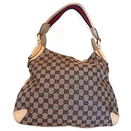 Gucci Bolso Charlotte en tela y cuero