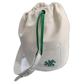 Borsa a secchiello Lacoste Blanc Emeraude