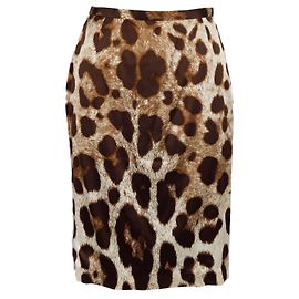 Falda de estampado de leopardo Dolce & Gabbana - años 10