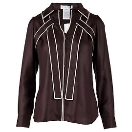 Céline Celine Kontrastoberteil mit Kragen - '10s
