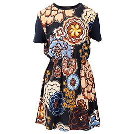 Louis Vuitton Blumendruckkleid - 10er Jahre