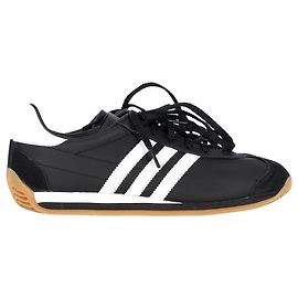 Autre Marque Adidas Country OG Low-Top Sneakers aus schwarzem Kalbsleder