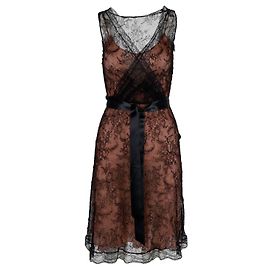 Abito in pizzo Moschino con canotta rosa - anni 10