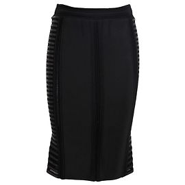 Falda midi elástica Roberto Cavalli con detalles forrados - '10s