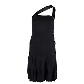 Chanel Faltenkleid mit Träger - 80er Jahre