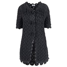 Giacca in crochet Moschino Cheap and Chic con maniche corte - anni '10