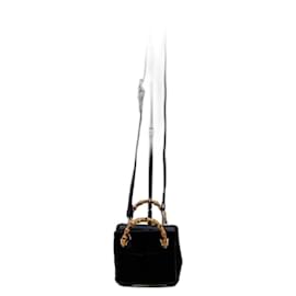 Borsa a tracolla in suede piccola Gucci Bamboo