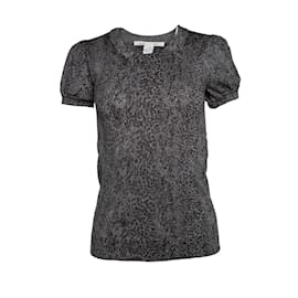 Autre Marque Diane von Furstenberg, top in lurex leopardato