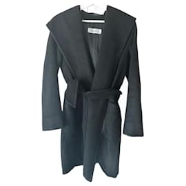 Abrigo Max Mara Rialto de camello negro