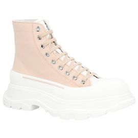 Bottes Tread Slick 'Blanc Gris' d'Alexander McQueen