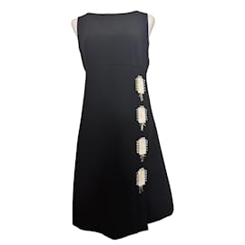 abito con cabochon e strass - Prada