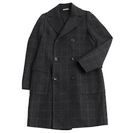 Bottega Veneta Cashmere Doppelter Chester Mantel Grau