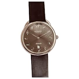 Orologio Hermès Arceau GM Automatico Acciaio Grigio Scuro