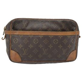 LOUIS VUITTON Clutch Compiegne 28 M51845 LV Auth 91471