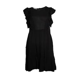 Zadig & Voltaire, robe noire sans manches à volants