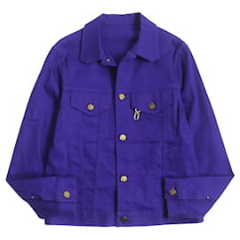 Louis Vuitton Denim-Jacke Blau 44 Authentisch