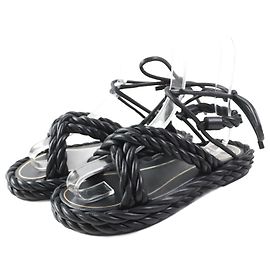 Sandali flat con cinturino alla caviglia in pelle Valentino Rope