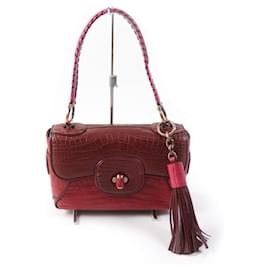 Autre Marque Emma Krokodil Schultertasche mit Charm