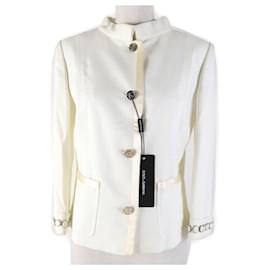 Damenjacke mit Rayon-Logo und Knöpfen von Dolce & Gabbana