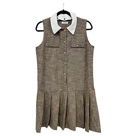Vestido corto sin mangas micro pata de gallo Sandro