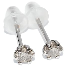Pt900 Platin-Diamant-Ohrringe - Autre Marque