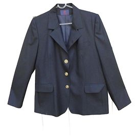 Autre Marque Au Petit Matelot Wollblazer Schwarz