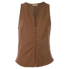Gilet marrone Romeo Gigli - anni 2000